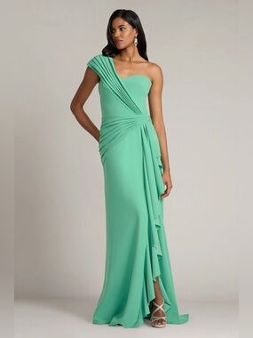 TADASHI SHOJI - LUNE WATERFALL SASH GOWN